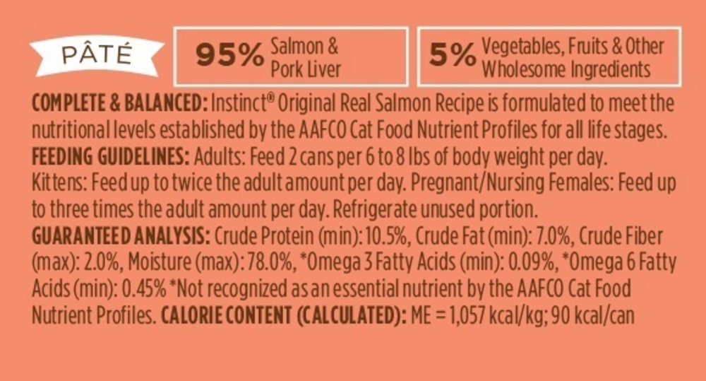 
                  
                    Instinct Grain Free Salmon Formula Canned Cat Food
                  
                