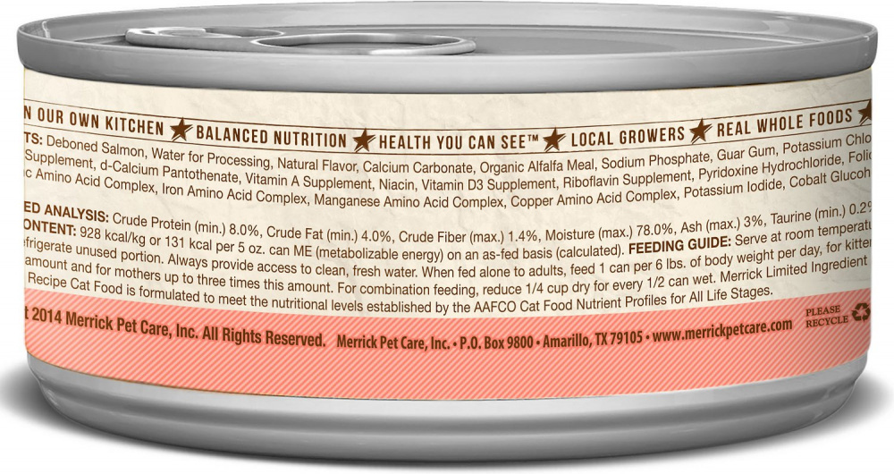 
                  
                    Merrick Limited Ingredient Diet Grain Free Real Salmon Pate Canned Cat Food
                  
                