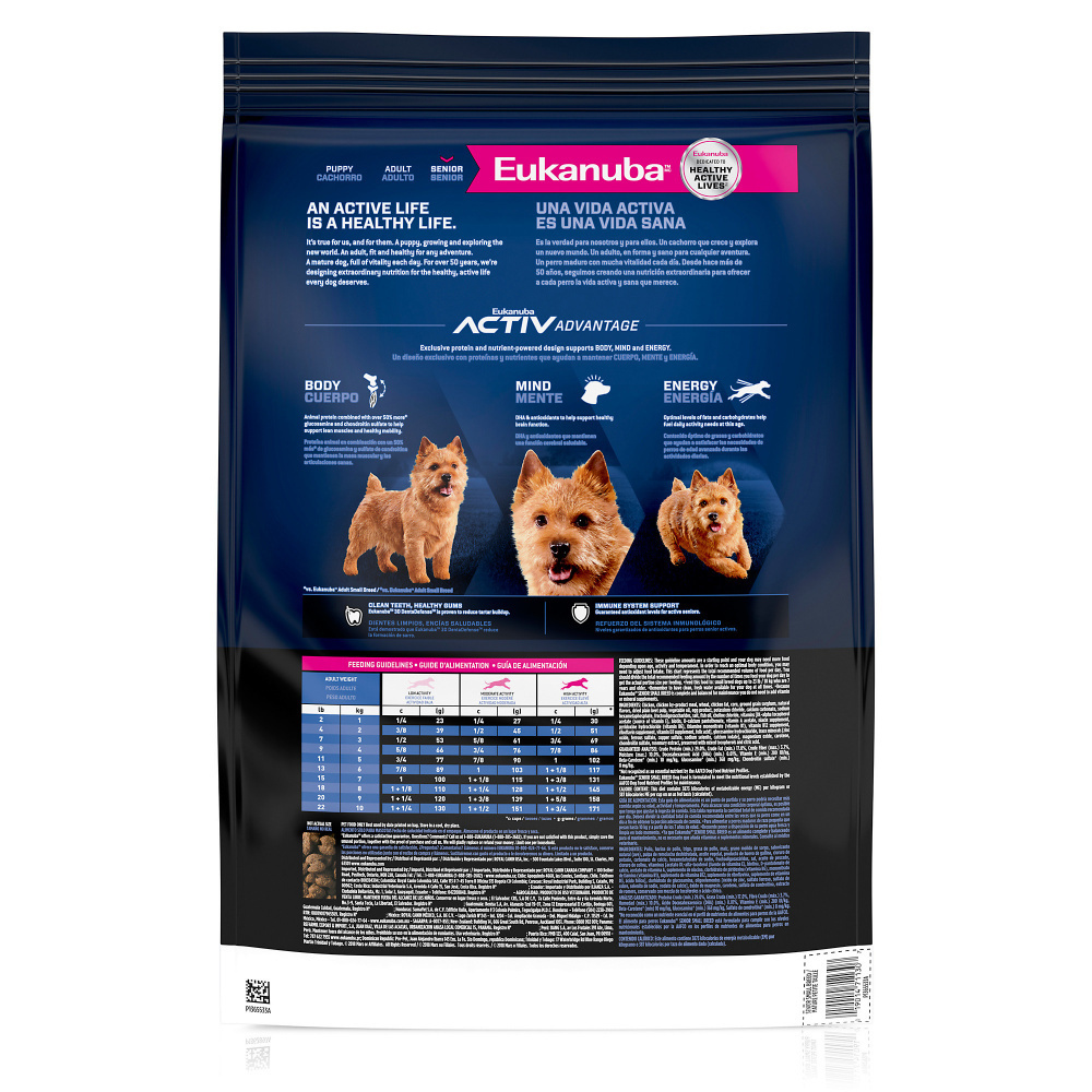 
                  
                    Eukanuba Small Breed Senior Chicken Formula Dry Dog Food
                  
                