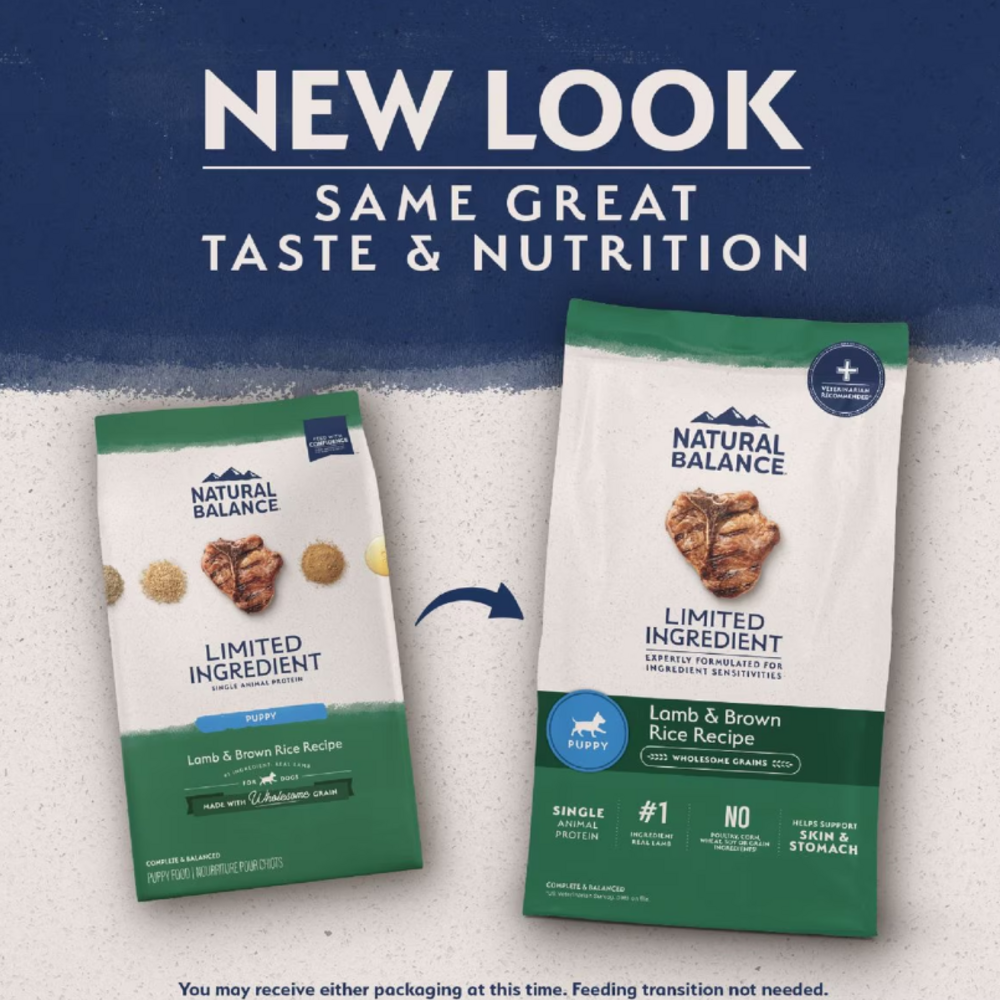 Natural Balance Limited Ingredient Lamb & Brown Rice Puppy Recipe Dry Dog Food