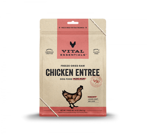 Vital Essentials Freeze Dried Grain Free Chicken Mini Nibs Entree for Dogs Food