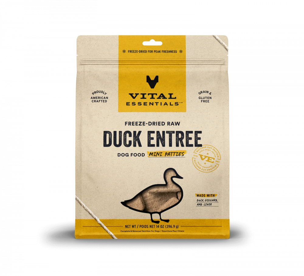 
                  
                    Vital Essentials Freeze Dried Grain Free Duck Mini Patties Entree for Dogs Food
                  
                