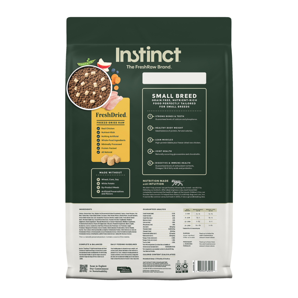 Instinct Raw Boost Grain Free Chicken Small Breed Dry Dog Food