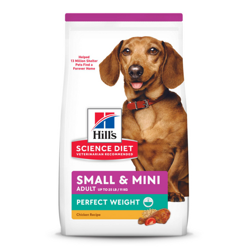 Hill's Science Diet Adult Perfect Weight Small & Mini Chicken Recipe Dry Dog Food