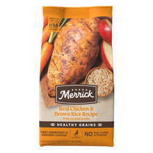 Load image into Gallery viewer, Merrick Healthy Grains Premium Adult Dry Dog Food Wholesome And Natural Kibble With Chicken And Brown Rice