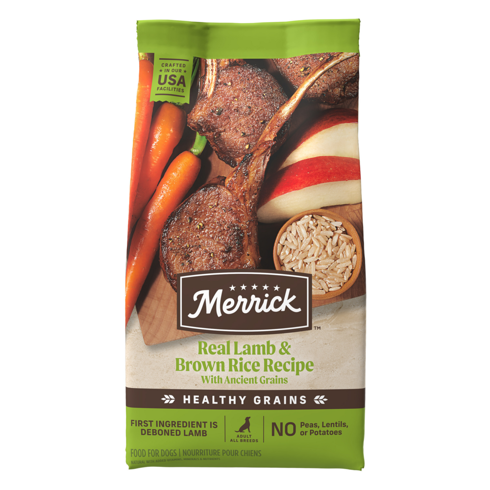 
                  
                    Merrick Healthy Grains Premium Adult Dry Dog Food, Wholesome And Natural Kibble With Lamb And Brown Rice
                  
                