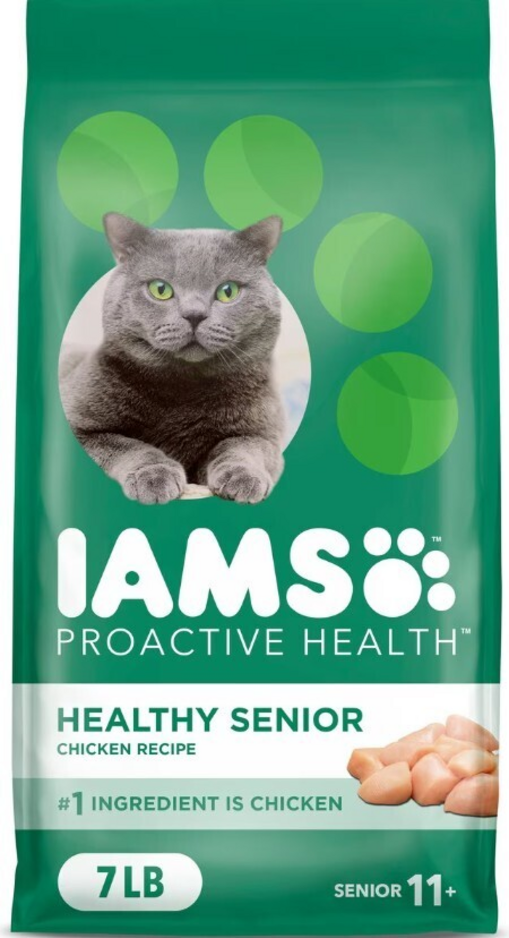 Iams ProActive Health Lively Senior 11+ Chicken Recipe Dry Cat Food
