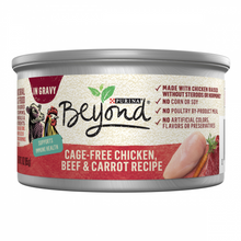 Load image into Gallery viewer, Purina Beyond Cage-Free Chicken, Beef &amp; Carrot Recipe in Gravy Canned Cat Food