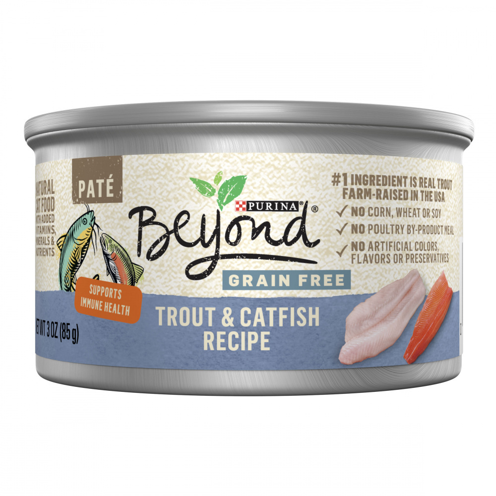 Purina Beyond Grain-Free Trout & Catfish Pate Recipe Canned Cat Food