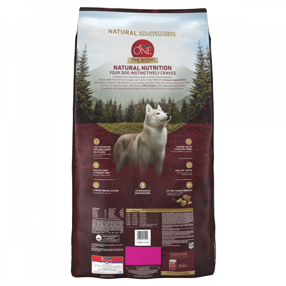 
                  
                    Purina ONE SmartBlend True Instinct Real Turkey & Venison Adult Premium Dry Dog Food
                  
                