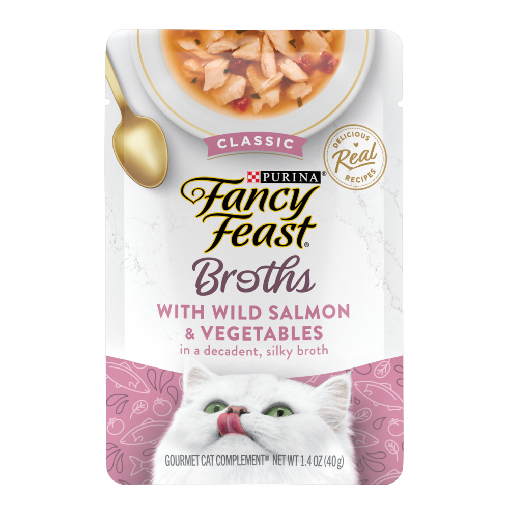 
                  
                    Fancy Feast Classic Broths with Wild Salmon & Vegetables Supplemental Cat Food Pouches
                  
                