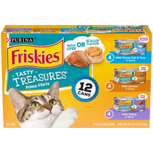 Load image into Gallery viewer, Friskies Tasty Treasures Variety Pack Canned Cat Food