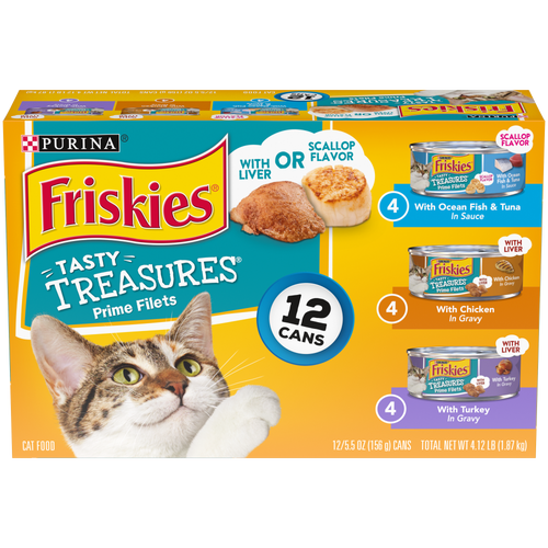 Friskies Tasty Treasures Variety Pack Canned Cat Food