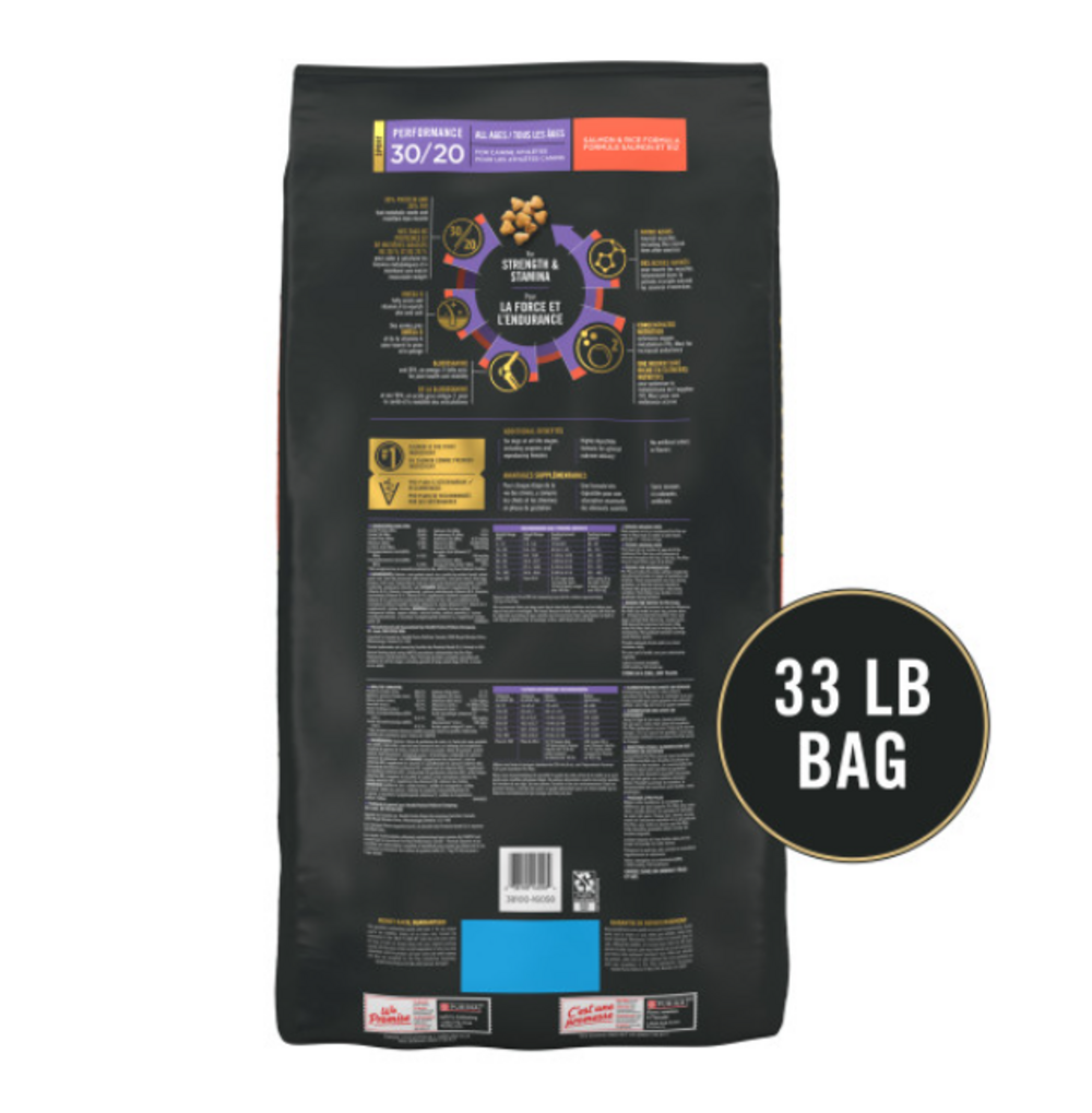 Purina Pro Plan All Ages Sport Performance 30/20 Salmon and Rice Dry Dog Food