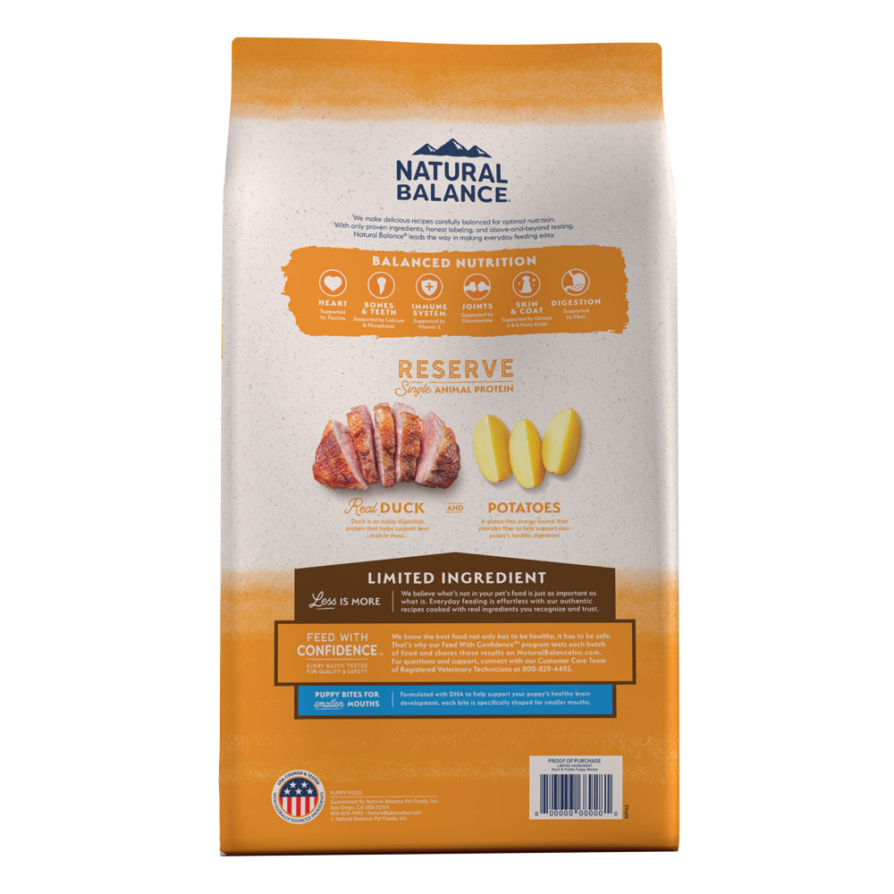 
                  
                    Natural Balance Limited Ingredient Reserve Grain Free Duck & Potato Puppy Recipe Dry Dog Food
                  
                