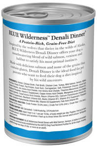 Blue Buffalo Wilderness Grain Free Denali Dinner with Salmon, Venison & Halibut Canned Dog Food