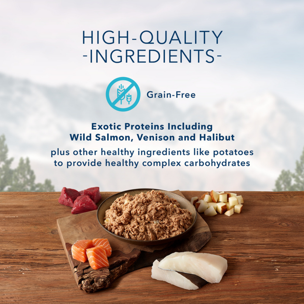 
                  
                    Blue Buffalo Wilderness Grain Free Denali Dinner with Salmon, Venison & Halibut Canned Dog Food
                  
                