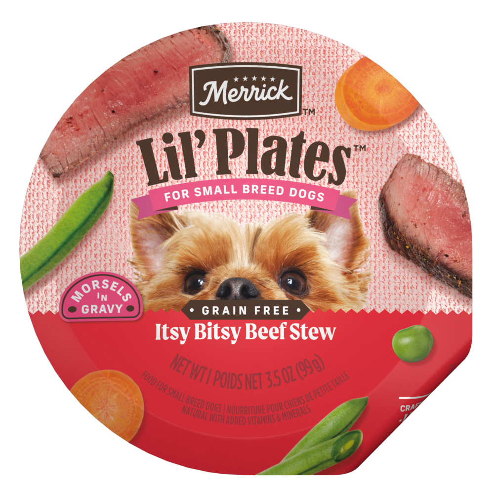 Merrick Lil' Plates Adult Small Breed Grain Free Itsy Bitsy Beef Stew Canned Dog Food
