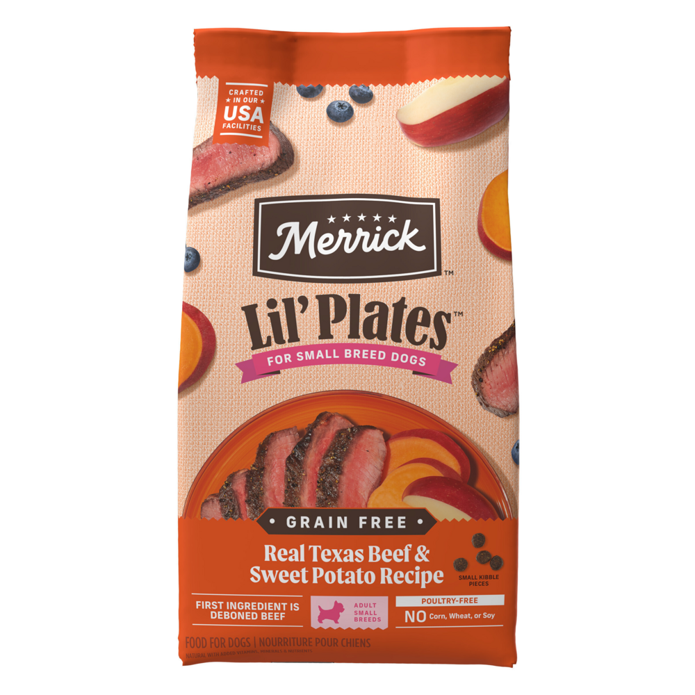 
                  
                    Merrick Lil Plates Small Breed Dog Food Grain Free Real Texas Beef & Sweet Potato Recipe Small Dog Food
                  
                