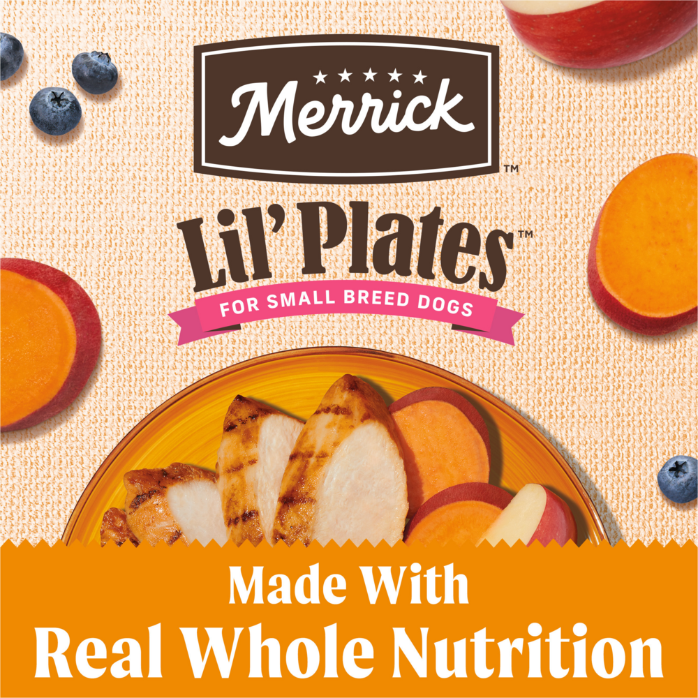 
                  
                    Merrick Lil Plates Small Breed Dog Food Grain Free Real Chicken & Sweet Potato Recipe Small Dog Food
                  
                