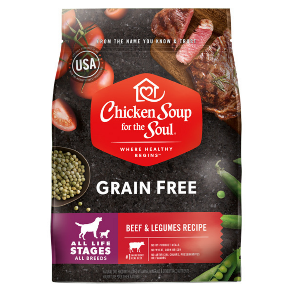 
                  
                    Chicken Soup For The Soul Grain Free Beef and Legumes Recipe Dry Dog Food
                  
                