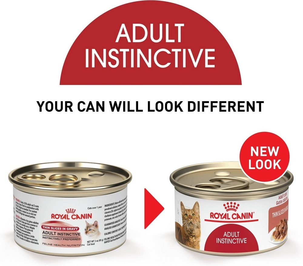 Royal Canin Feline Health Nutrition Adult Instinctive Thin Slices in Gravy Canned Cat Food