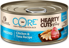 Load image into Gallery viewer, Wellness CORE Natural Grain Free Hearty Cuts Chicken and Tuna Canned Cat Food