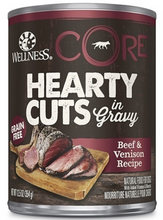 Load image into Gallery viewer, Wellness CORE Natural Grain Free Hearty Cuts Beef and Venison Canned Dog Food