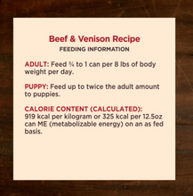 Load image into Gallery viewer, Wellness CORE Natural Grain Free Hearty Cuts Beef and Venison Canned Dog Food