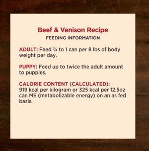 Wellness CORE Natural Grain Free Hearty Cuts Beef and Venison Canned Dog Food