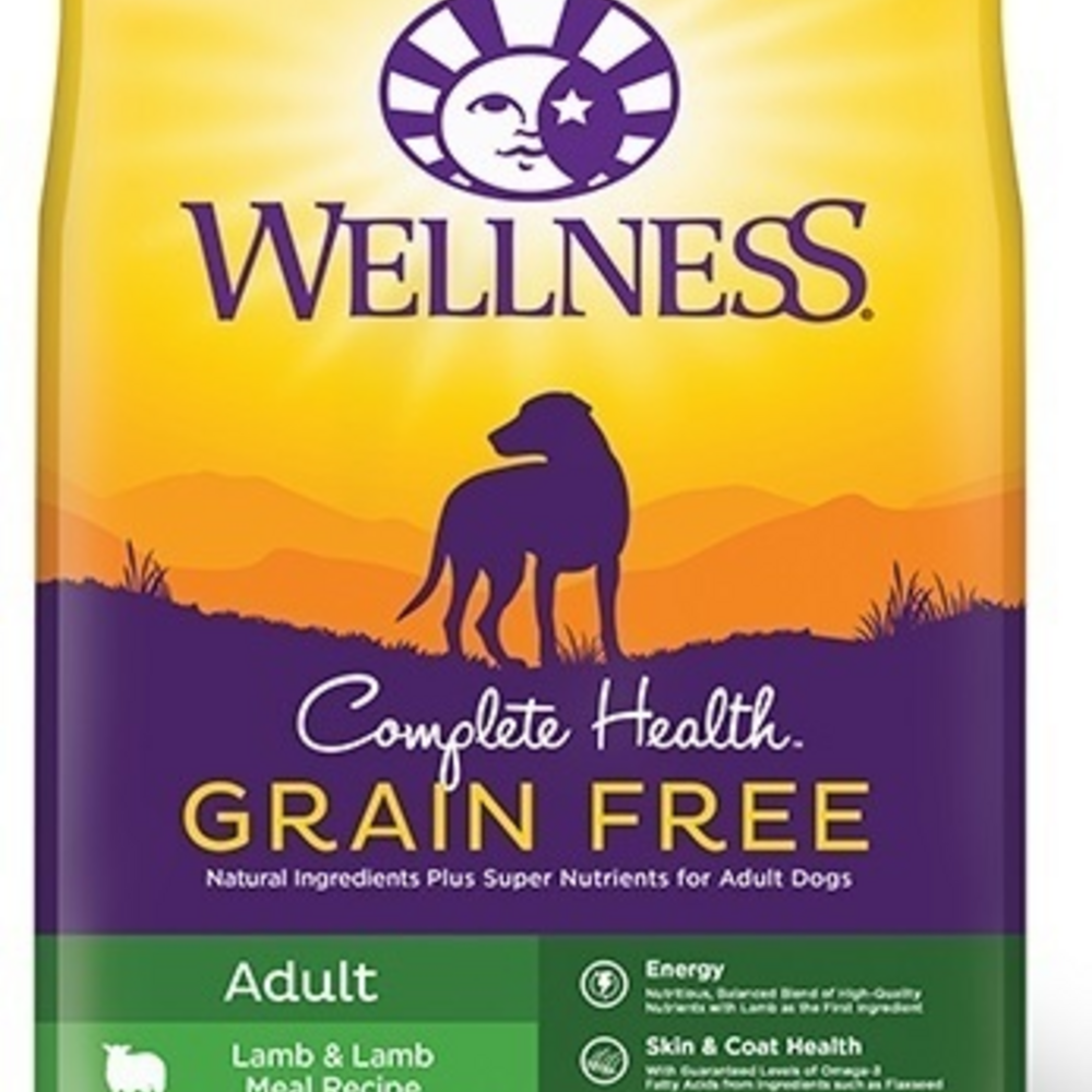 Wellness Grain-Free Complete Health Adult Lamb & Lamb Meal Recipe Dry Dog Food