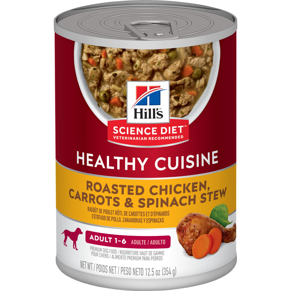 
                  
                    Hill's Science Diet Healthy Cuisine Adult 7+ Roasted Chicken, Carrots, & Spinach Stew Canned Dog Food
                  
                