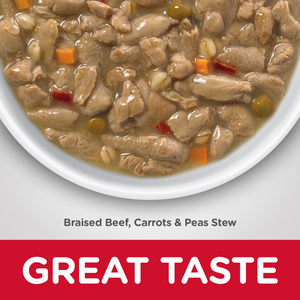 Hill's Science Diet Healthy Cuisine Adult Braised Beef, Carrots, & Peas Stew Canned Dog Food