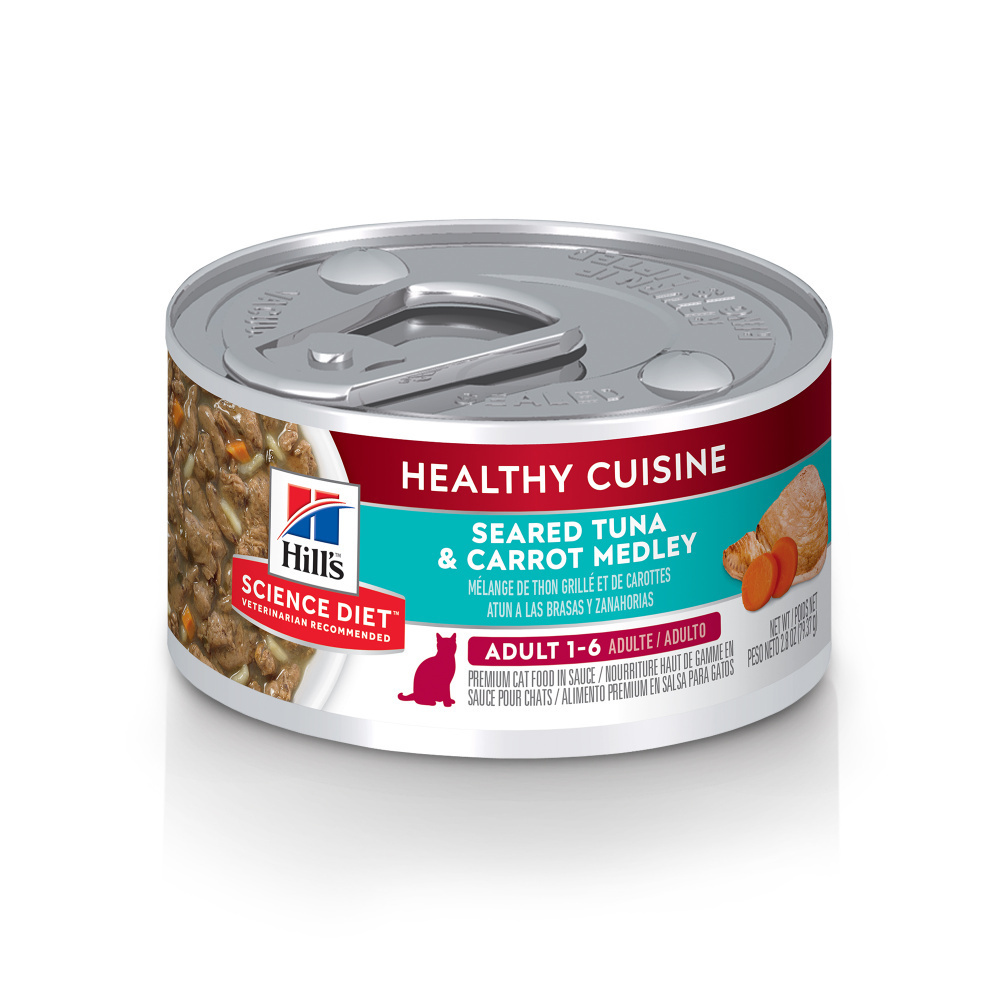 
                  
                    Hill's Science Diet Healthy Cuisine Adult Seared Tuna & Carrot Medley Canned Cat Food
                  
                