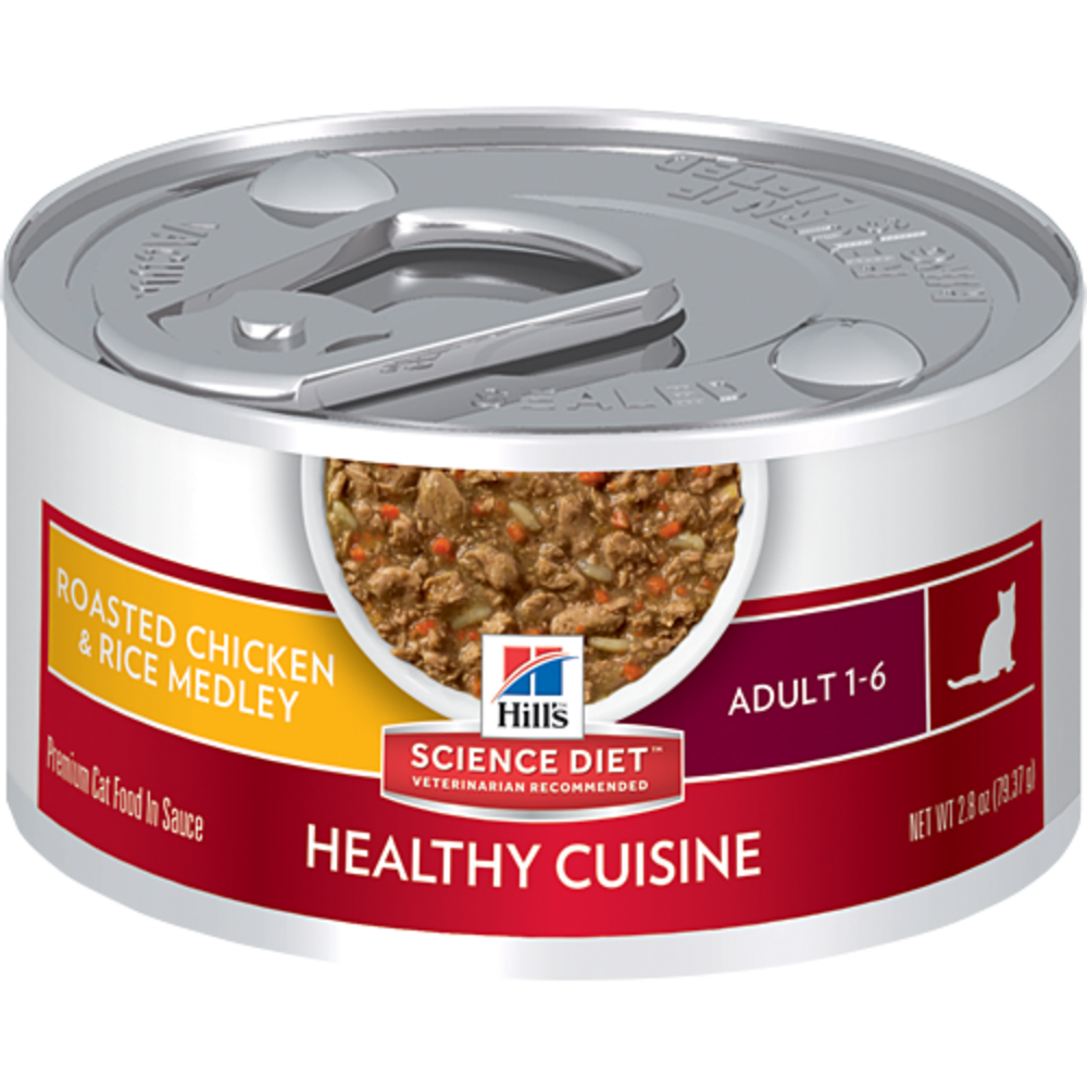 
                  
                    Hill's Science Diet Healthy Adult Cuisine Roasted Chicken & Rice Medley Canned Cat Food
                  
                