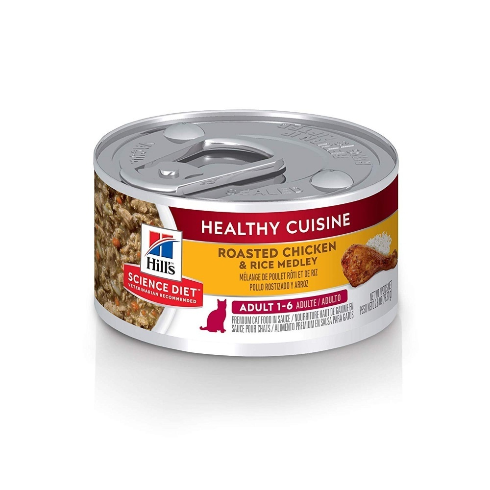 
                  
                    Hill's Science Diet Healthy Adult Cuisine Roasted Chicken & Rice Medley Canned Cat Food
                  
                