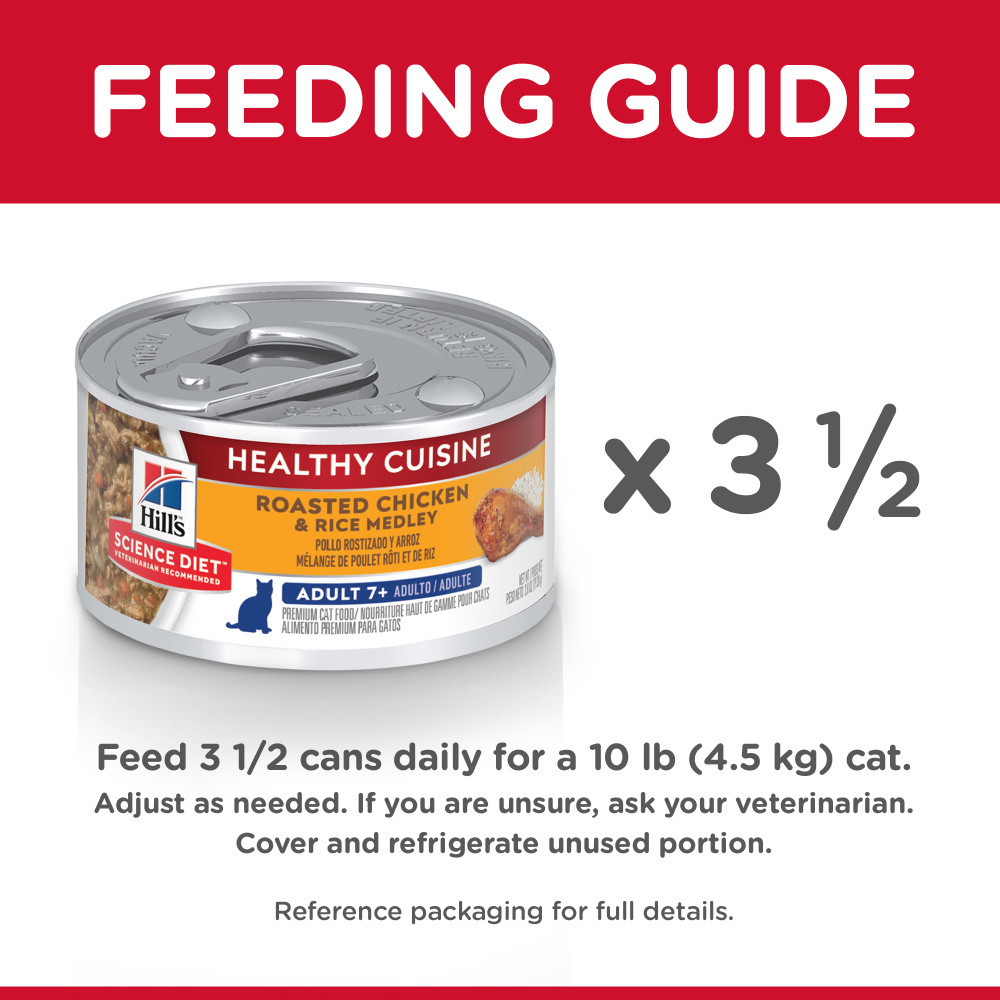 
                  
                    Hill's Science Diet Healthy Cuisine Adult 7+ Roasted Chicken & Rice Medley Canned Cat Food
                  
                