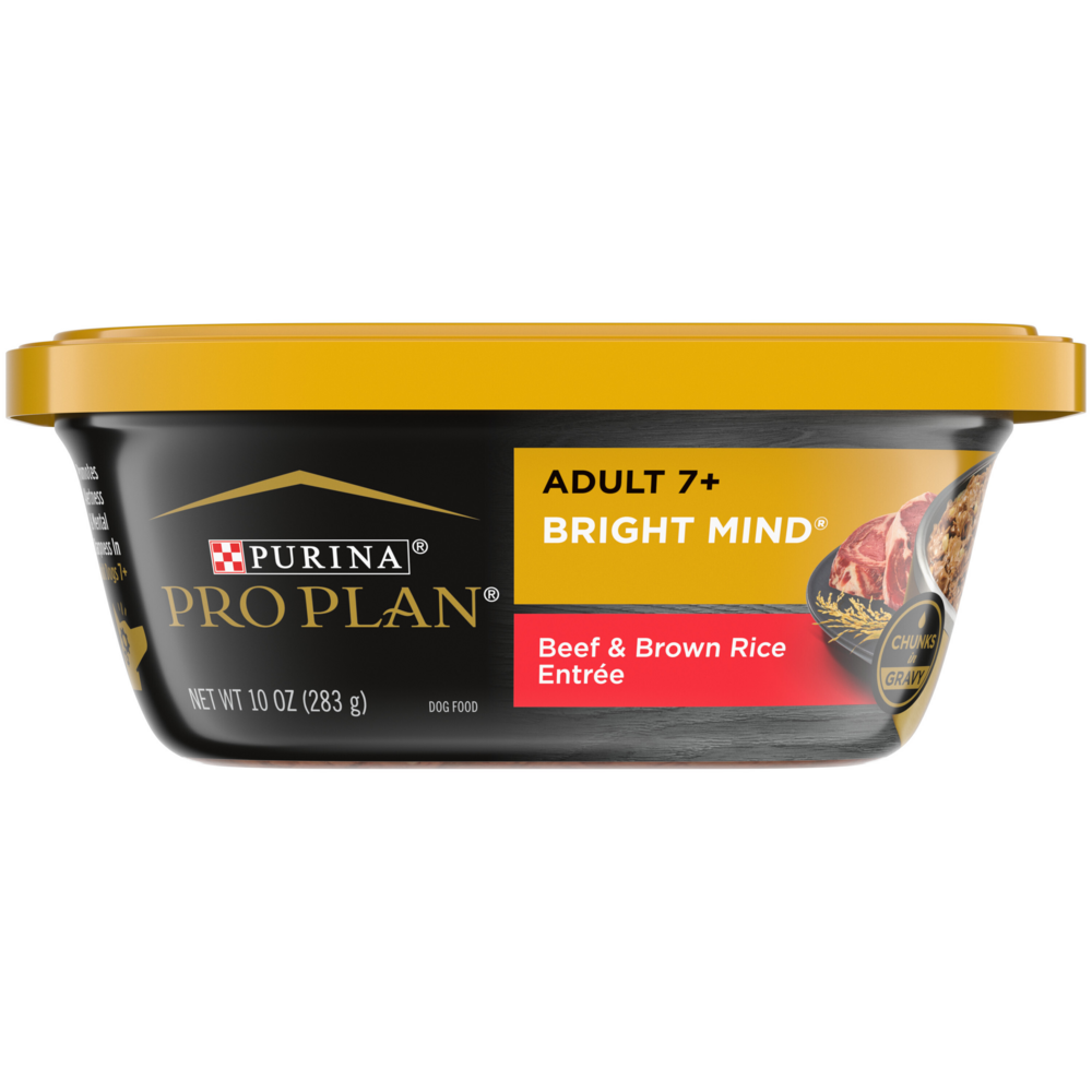 ProPlan Bright Mind Beef and Brown Rice Senior 7+ Wet Dog Food