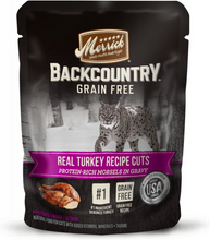 Load image into Gallery viewer, Merrick Backcountry Grain Free Gluten Free Premium High Protein Wet Cat Food, Turkey Recipe Cuts With Gravy