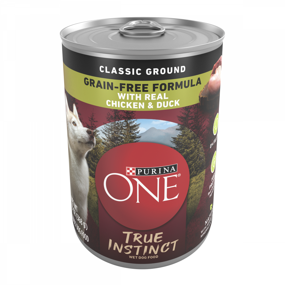 
                  
                    Purina ONE SmartBlend True Instinct with Grain Free Chicken and Duck Classic Ground Canned Dog Food
                  
                