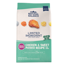 Load image into Gallery viewer, Natural Balance Limited Ingredient Grain Free Chicken &amp; Sweet Potato Small Breed Recipe Dry Dog Food