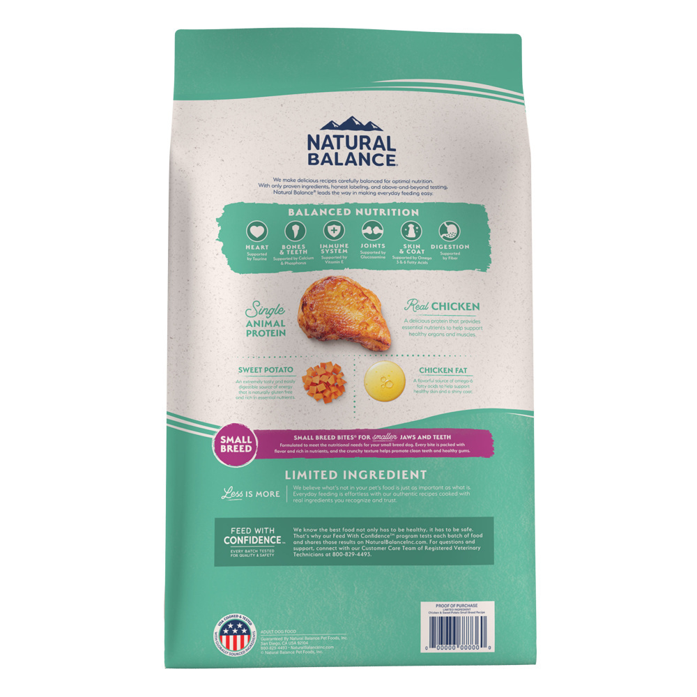 
                  
                    Natural Balance Limited Ingredient Grain Free Chicken & Sweet Potato Small Breed Recipe Dry Dog Food
                  
                