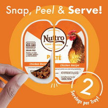 Load image into Gallery viewer, Nutro Perfect Portions Grain-Free Chicken Recipe Cat Food Trays