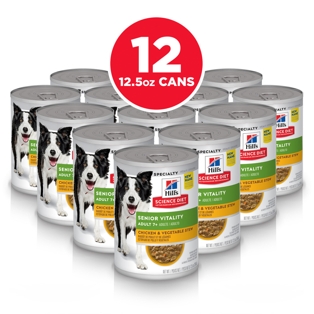 
                  
                    Hill's Science Diet Adult 7+ Senior Vitality Chicken & Vegetable Stew Canned Dog Food
                  
                