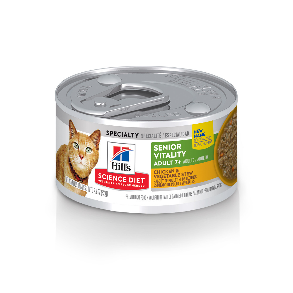 
                  
                    Hill's Science Diet Senior Vitality Adult 7+ Chicken & Vegetable Stew Canned Cat Food
                  
                