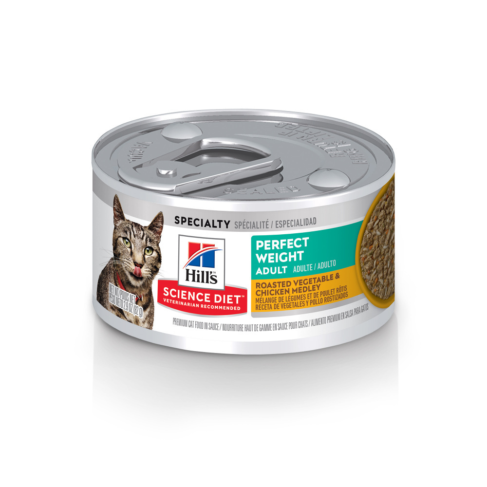 
                  
                    Hill's Science Diet Adult Perfect Weight Roasted Vegetable & Chicken Medley Canned Cat Food
                  
                