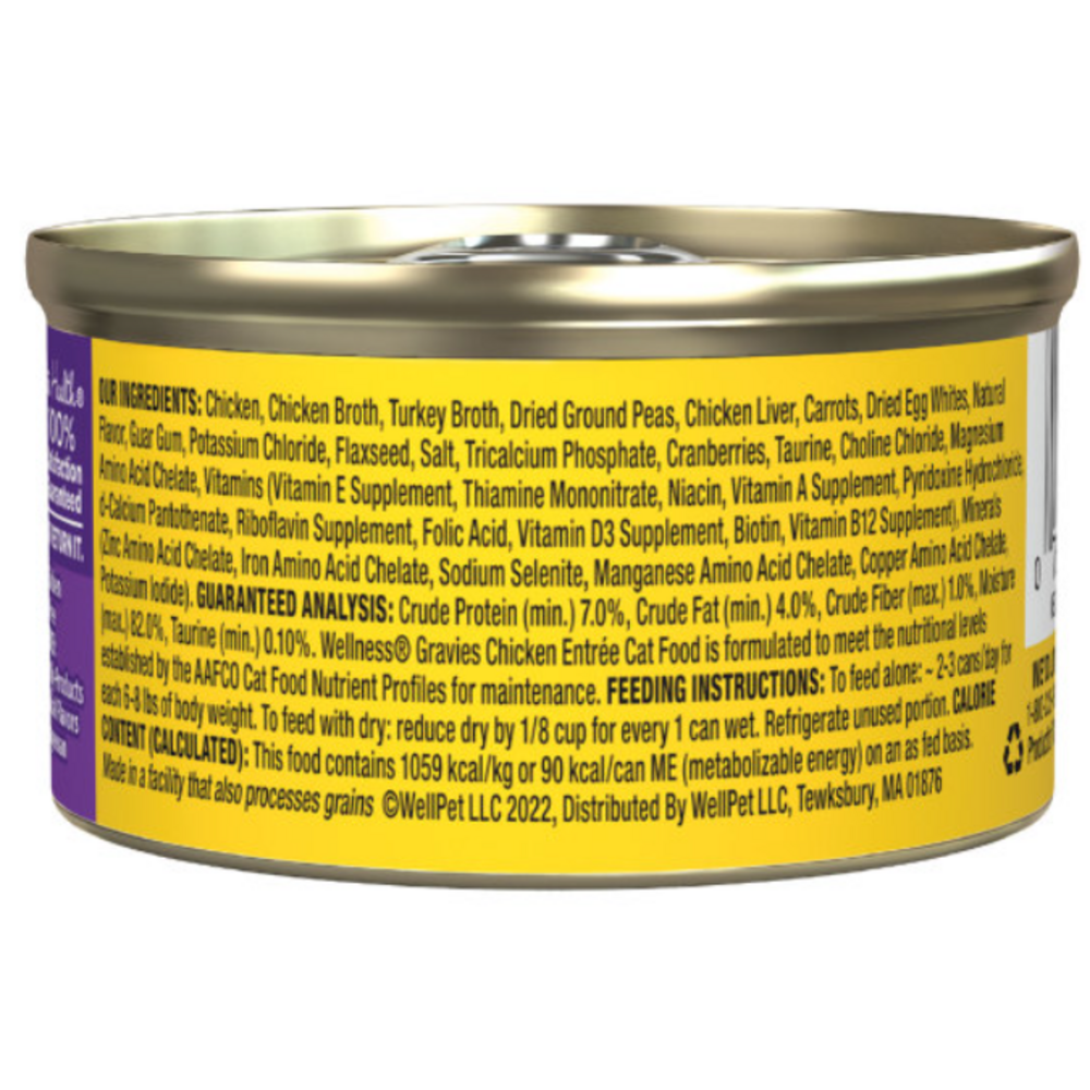 
                  
                    Wellness Natural Grain Free Gravies Chicken Dinner Canned Cat Food
                  
                