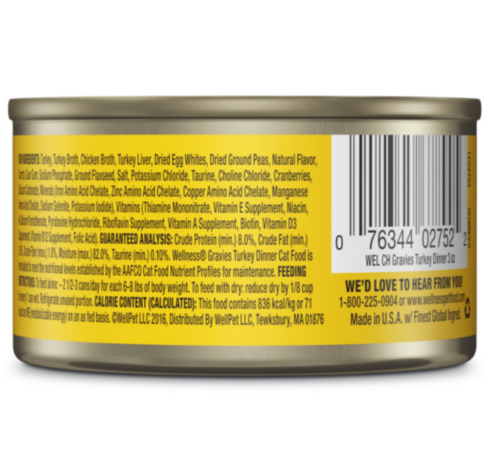 Wellness Complete Health Gravies Turkey Dinner Wet Cat Food