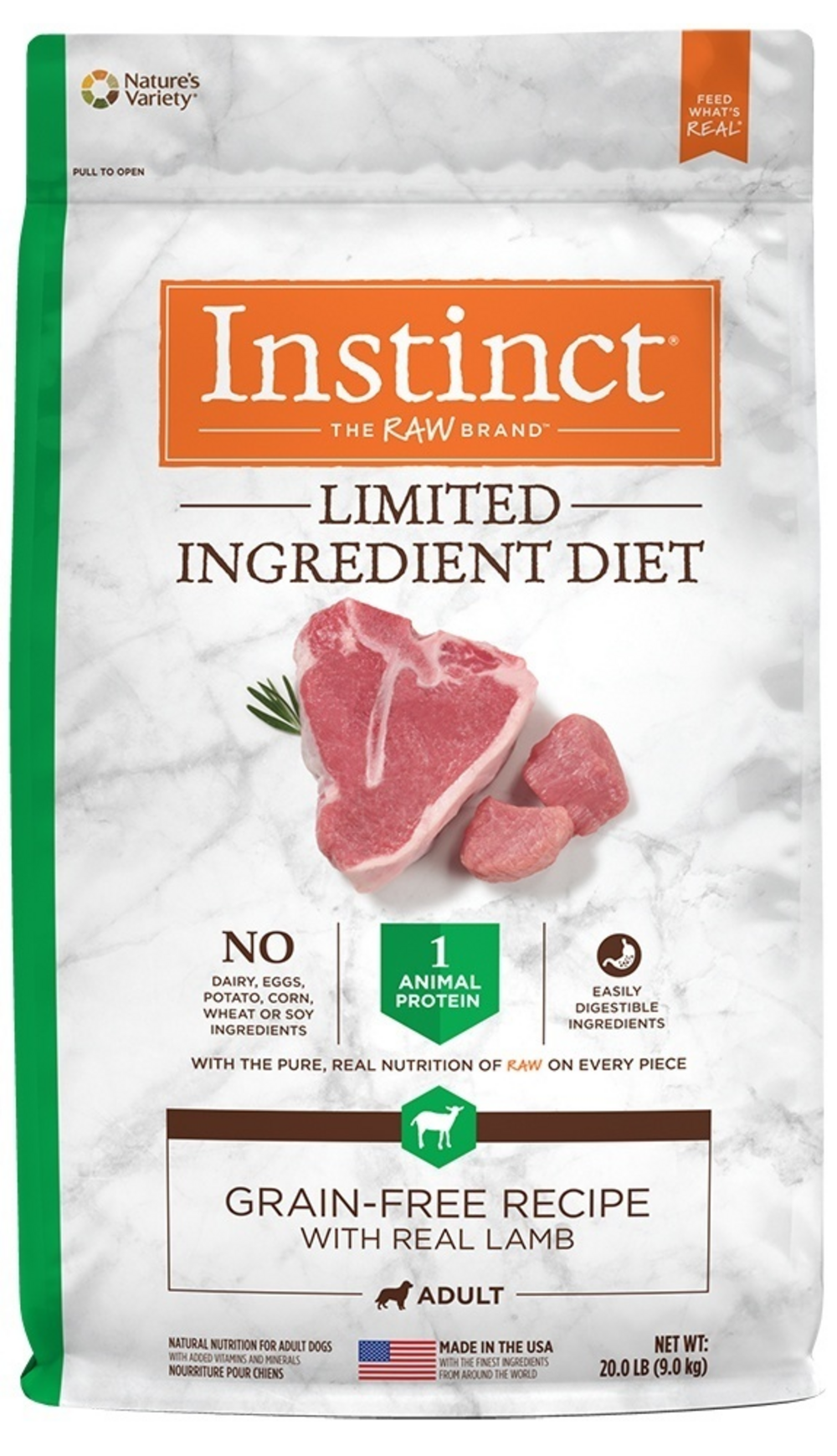 Instinct Limited Ingredient Diet Grain Free Lamb Dry Dog Food
