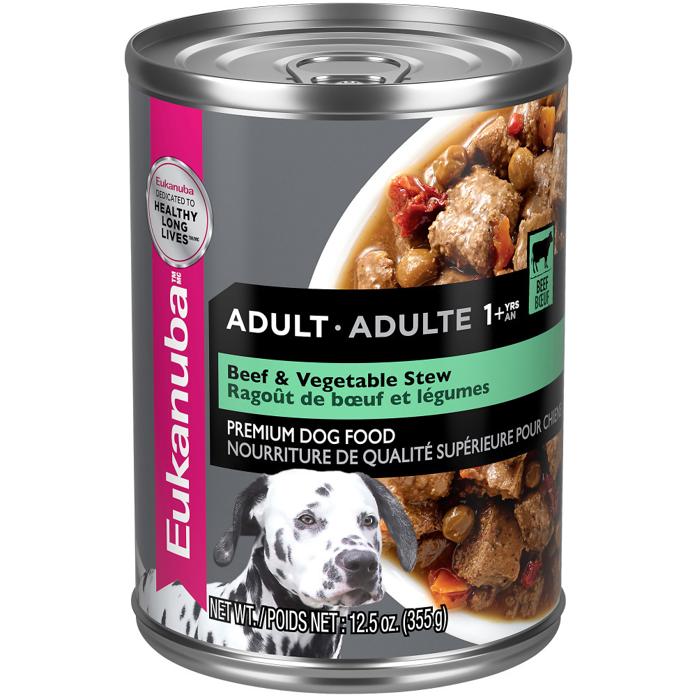 
                  
                    Eukanuba Adult Beef & Vegetable Stew Canned Dog Food
                  
                